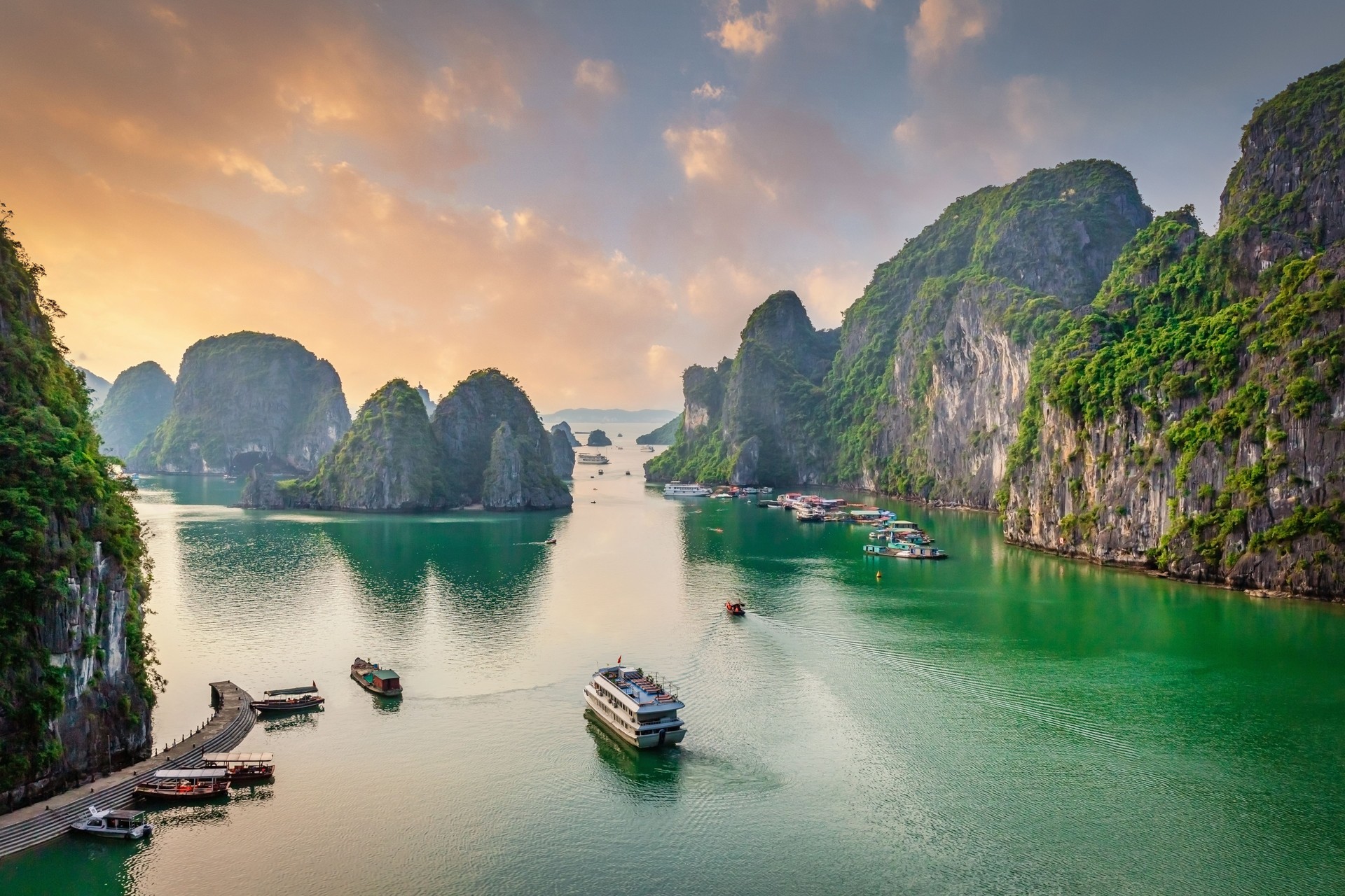 Dau Go Island Halong Bay Sunset Cruise Vietnam